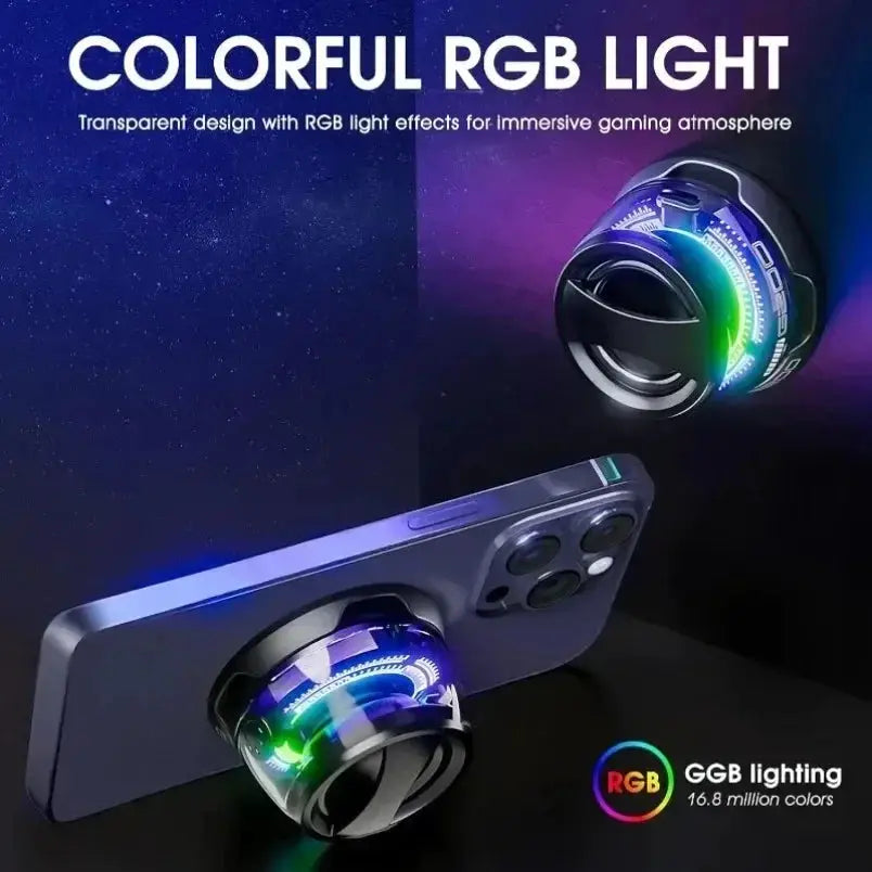 Mini Travel Bluetooth Speaker With RGB Light Magnetic Phone Holder
