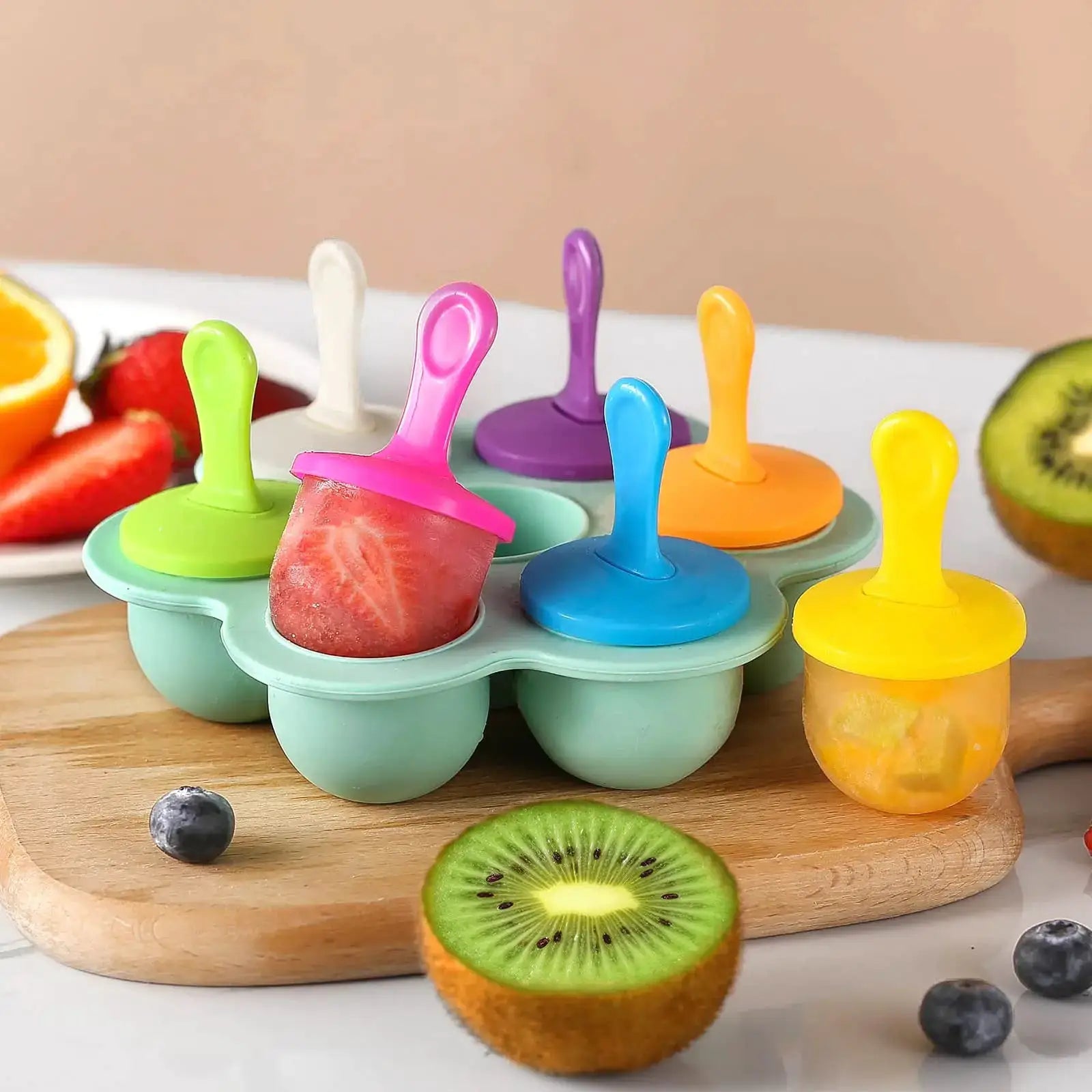 Silicone Popsicle Molds for Homemade Ice Cream and Frozen Treats Reusable DIY Popsicle Molds for Kids and Adults