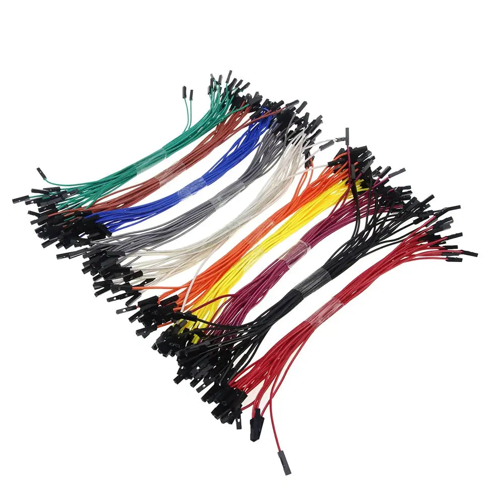 50 Pcs 10 20 30 Cm 2.54mm Dupont Jumper Wires Male To Female For Arduino Breadboard Kit Color Options