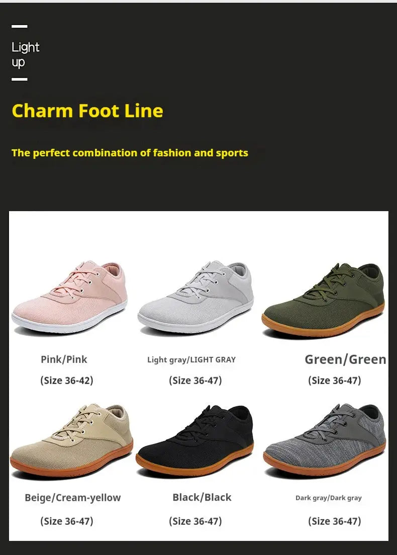 Simples Market men's barefoot trail running shoes, wide width, zero-drop, 6 color options
