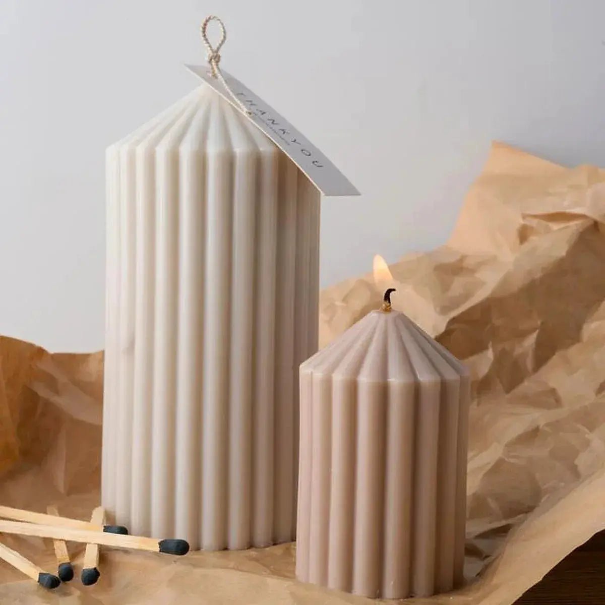 Cylindrical Silicone Candle Mold For DIY Aromatherapy Candles Soap Resin Plaster Crafts 12.1 x 5 x 5 cm - Simples Market