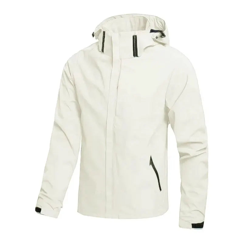Men Outdoor Waterproof Raincoat Lightweight Cycling Coat With Hood Streetwear Hiking Windproof Jacket