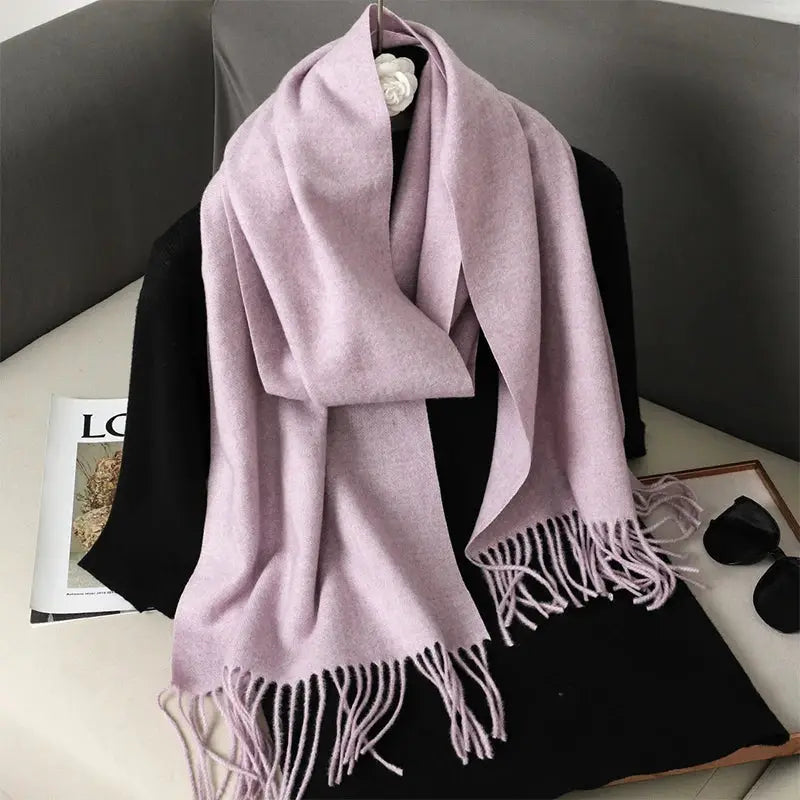Brand 62 Womens Long Cashmere Blend Winter Scarf Hijab Shawl Wrap For Outdoor Warmth