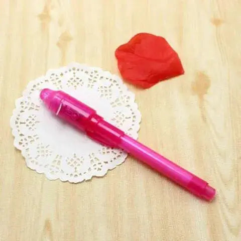 Luminous Light Pen Magic Purple 2 in 1 UV Black Light Drawing Pen with Invisible Ink for Kids Education Toy