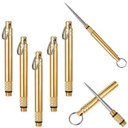 Creative Portable Stainless Steel Toothpicks Fruit Picks For Outdoor Camping Multicolor Set