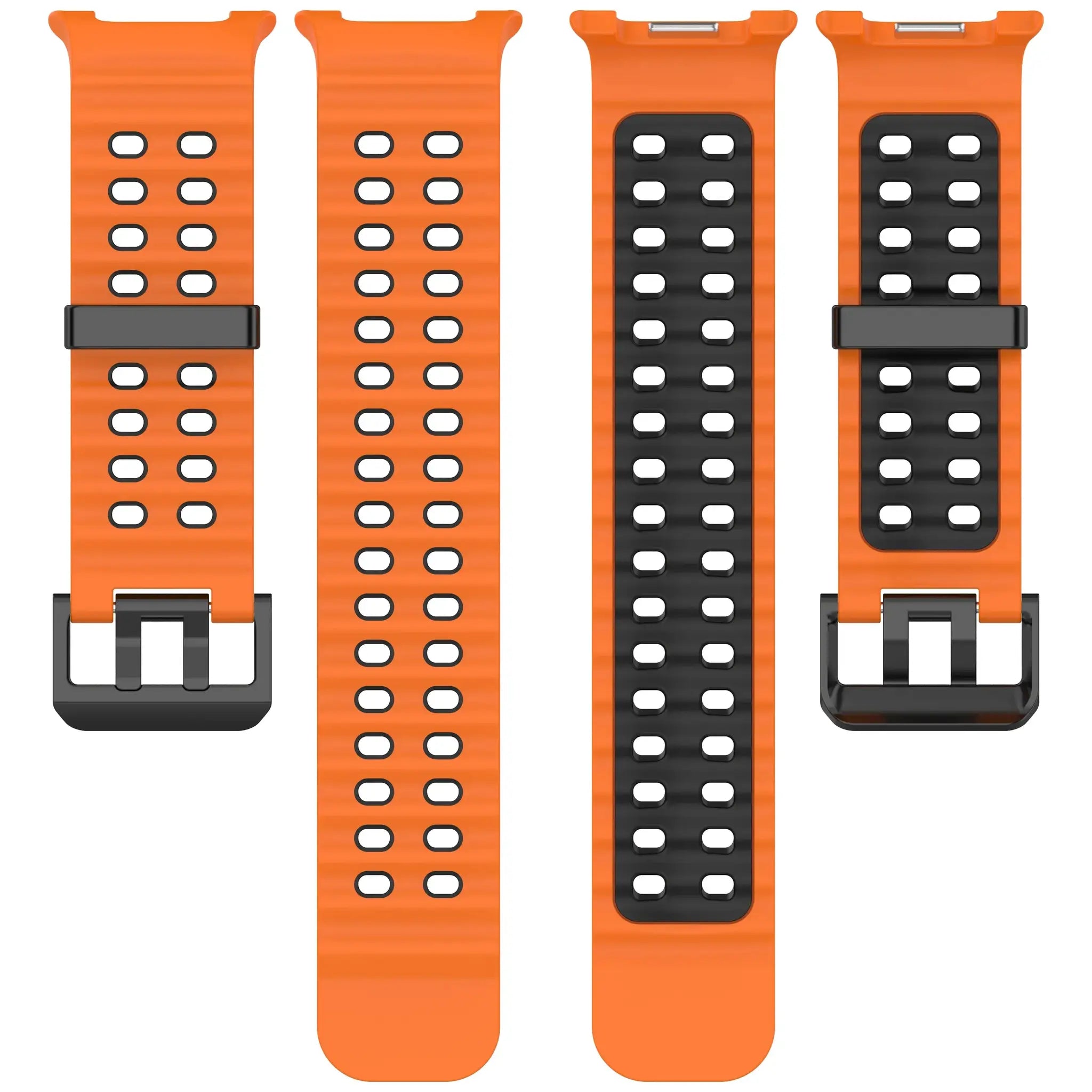 Silicone strap for Samsung Galaxy Watch 8/8 Classic Sport breathable wristband For Galaxy Watch 8 40/44mm Two-Tone silicone band