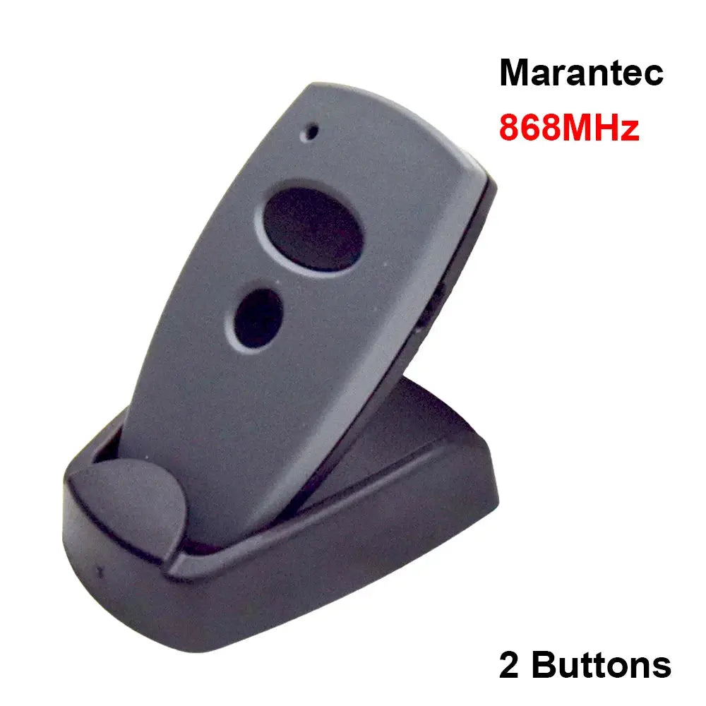 Remote garage door control Marantec 868MHz with 2 buttons on gray stand