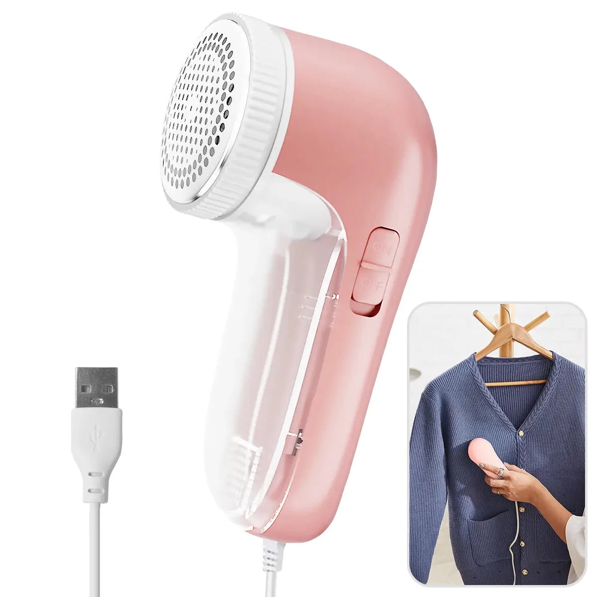 BrightNest Electric Fabric Lint Remover Shaver With Stainless Steel Blades And Micro Arc Mesh For Gentle Fabric Refresh