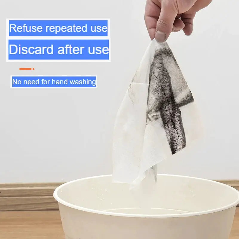 Simples Market disposable mop pad; white electrostatic dust cloth for floors, no hand washing required