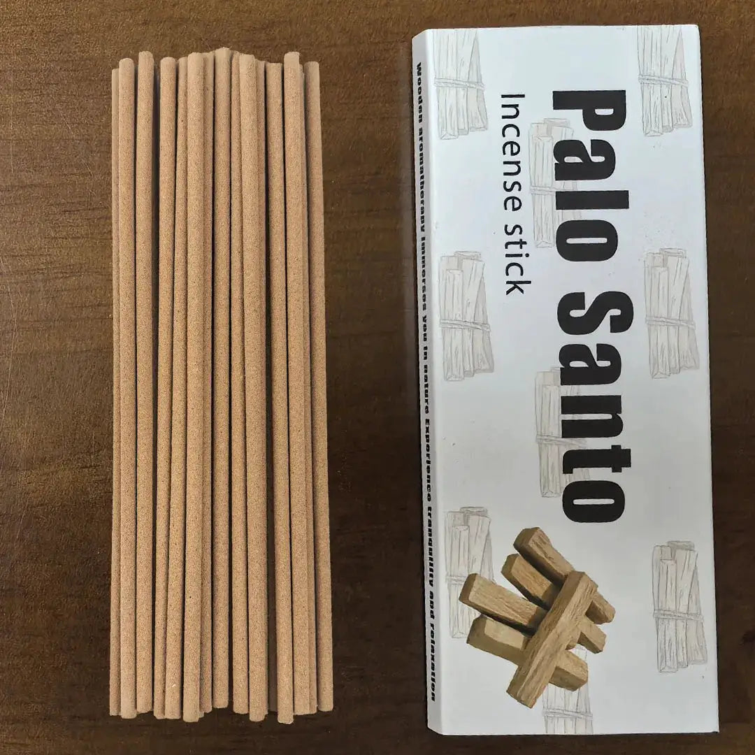 44Pcs Palo Santo Incense Sticks Box Bold 0.28cm For Home Yoga Relaxation Travel Aromatherapy Purifies Air