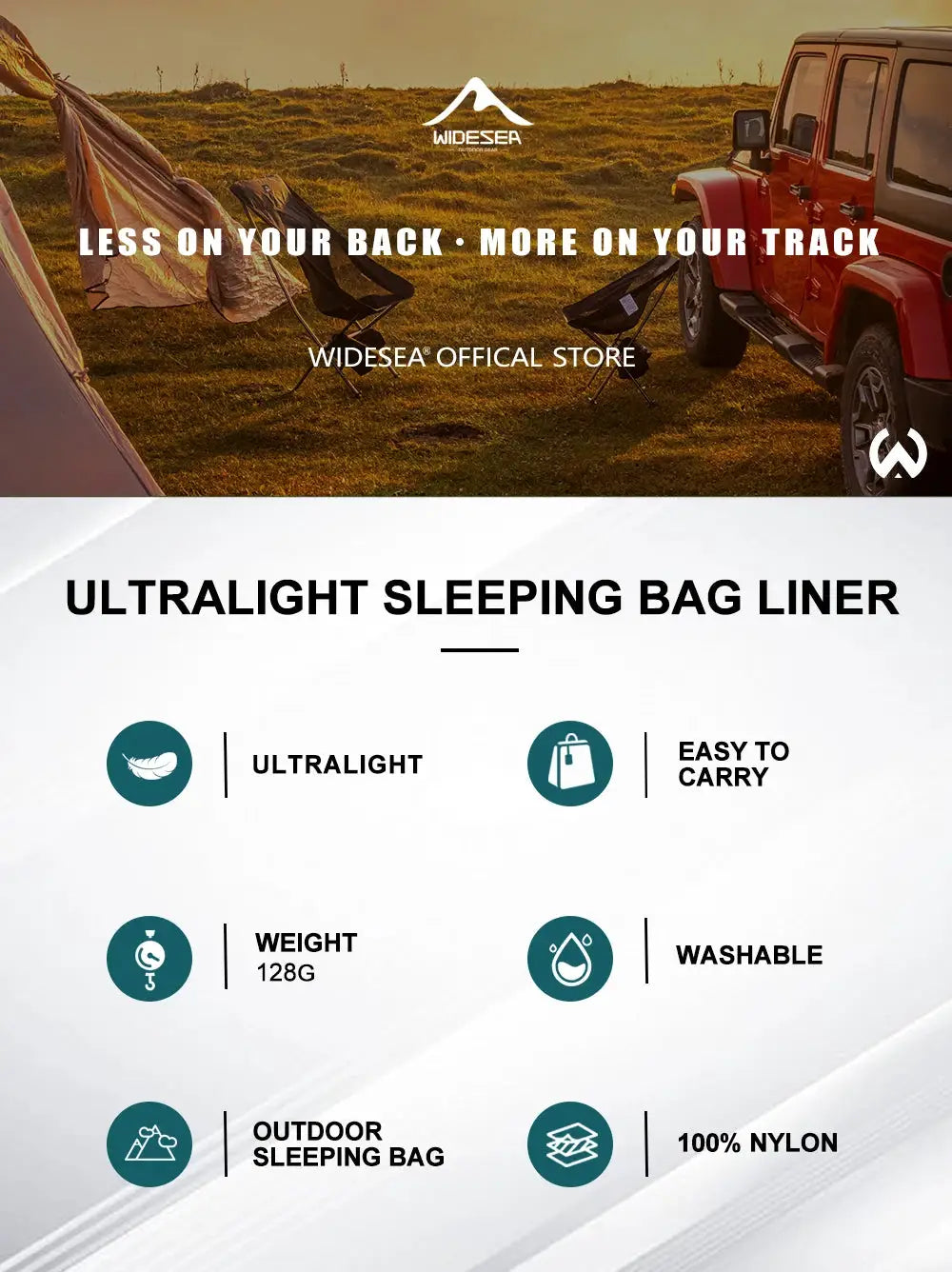 Simples Market ultralight outdoor sleeping bag liner, 100% nylon, single-person mummy