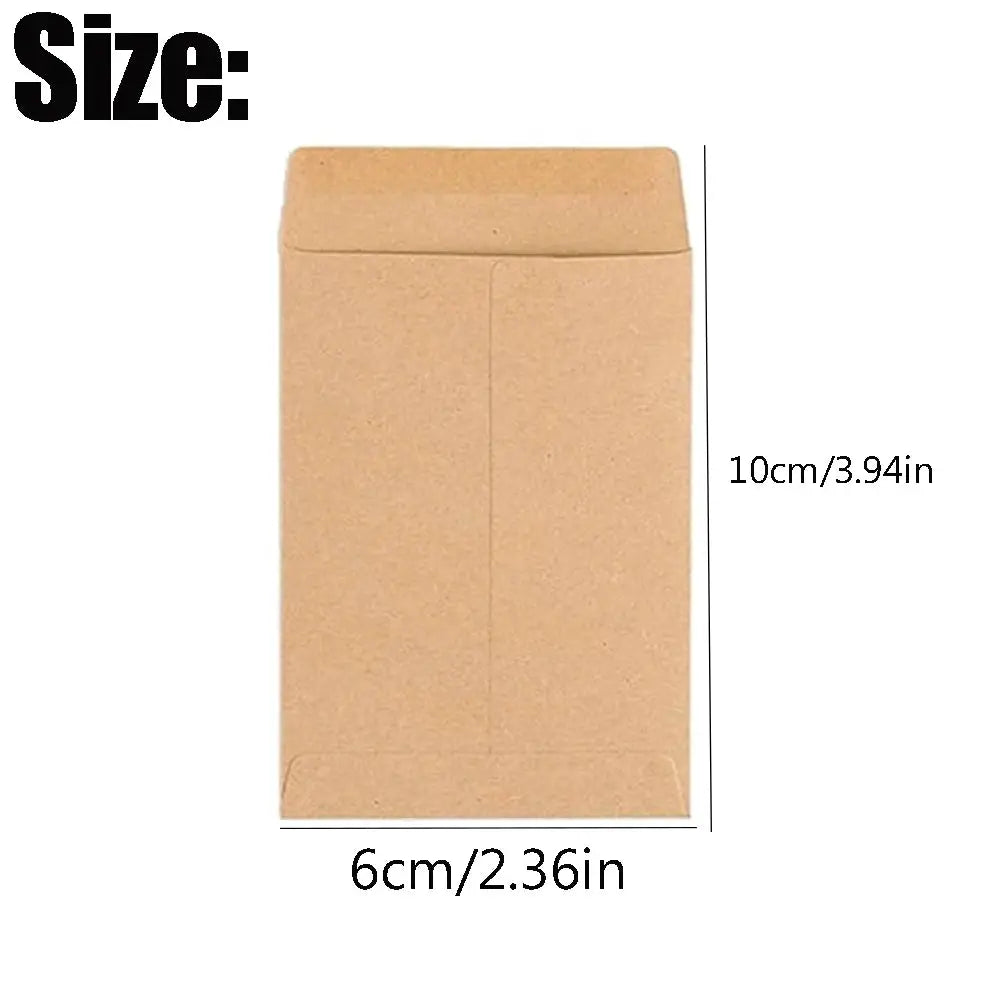 Seed Envelopes Bulk Pack 100 or 200 Pcs 6x10cm Resealable Seed Packets for Storage and Organization