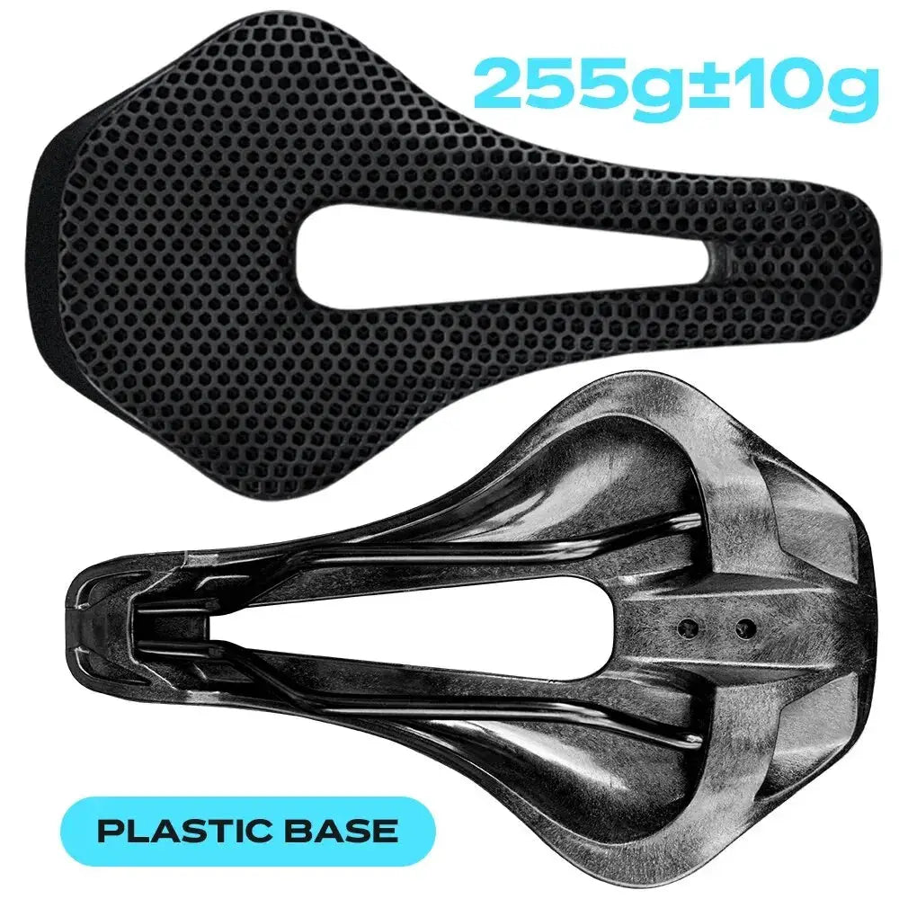 RYET 3D Printed Bike Saddle Ultralight Carbon Fiber Shell With Breathable Honeycomb Structure For MTB Gravel Cycling