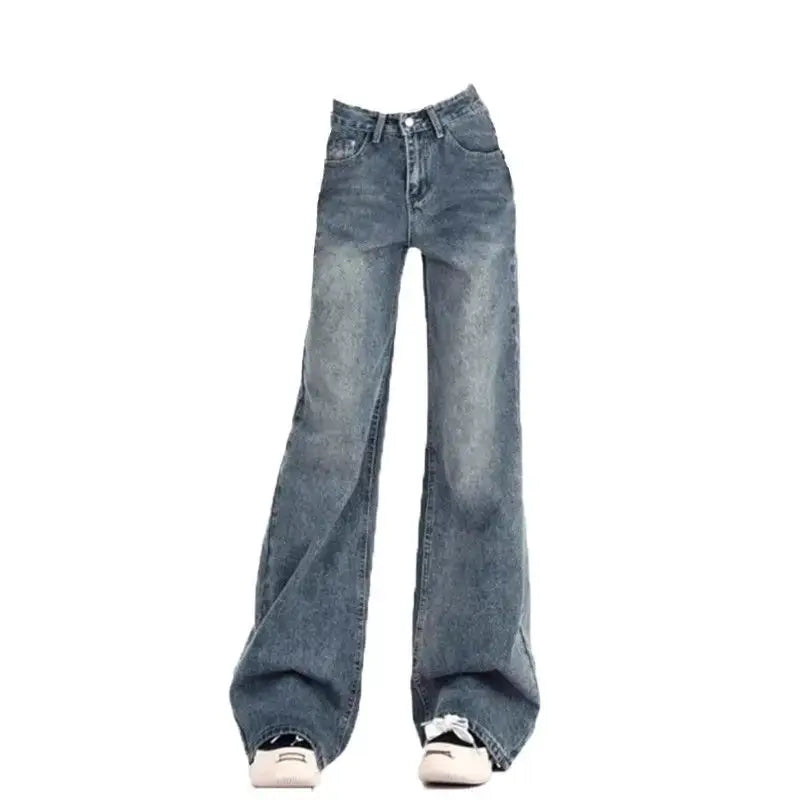 High Waist Flare Jeans Ladies Vintage Inspired Autumn Y2K Bell Bottoms