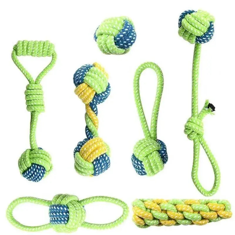 Interactive Cotton Rope Dog Toys For All Sizes Durable Chew Toy Dental Health Puppy Toy