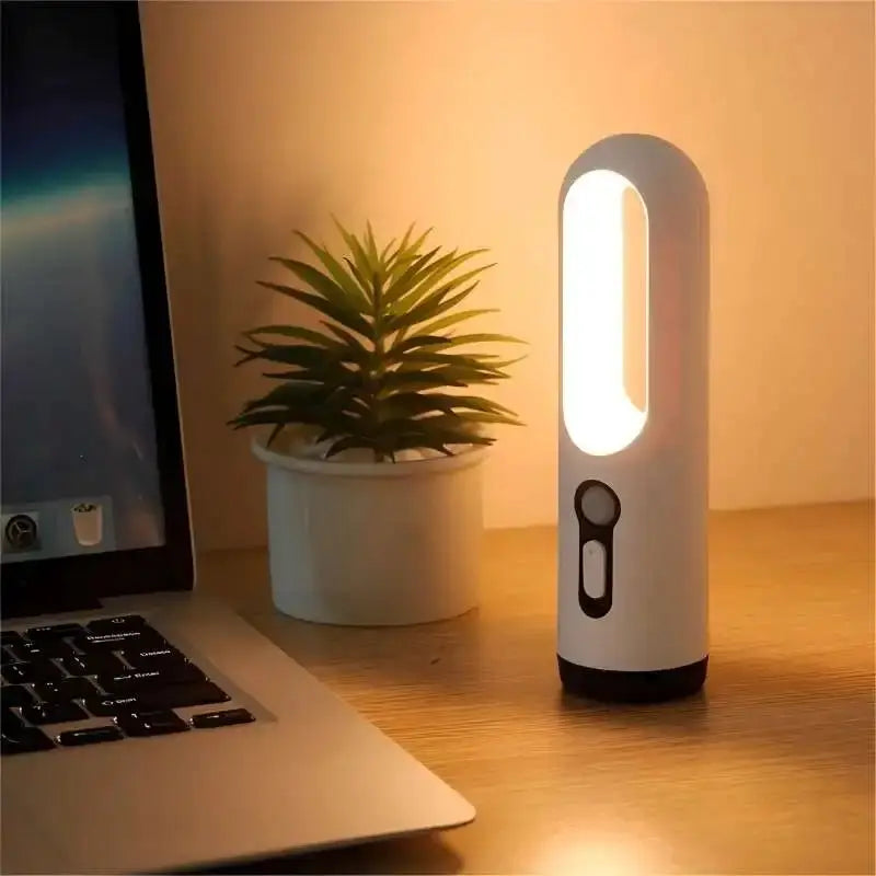 AiQUE LED Motion Sensor Night Light Portable 2 in 1 Flashlight and Soft Night Light for Bedroom Bathroom Camping