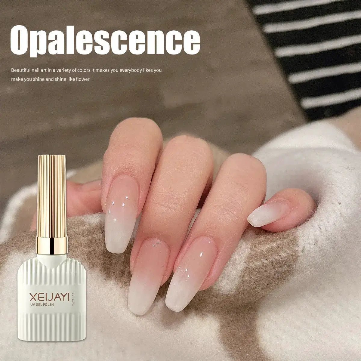 Pudding Milky White Gel Nail Polish UV Gel For Professionals And Beginners 15ml Long Lasting