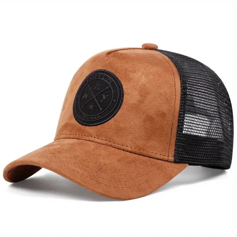 Summer Mesh Baseball Cap For Women And Men ENJOY LIFE Patch Snapback Breathable Unisex Street Hip Hop Trucker Cap