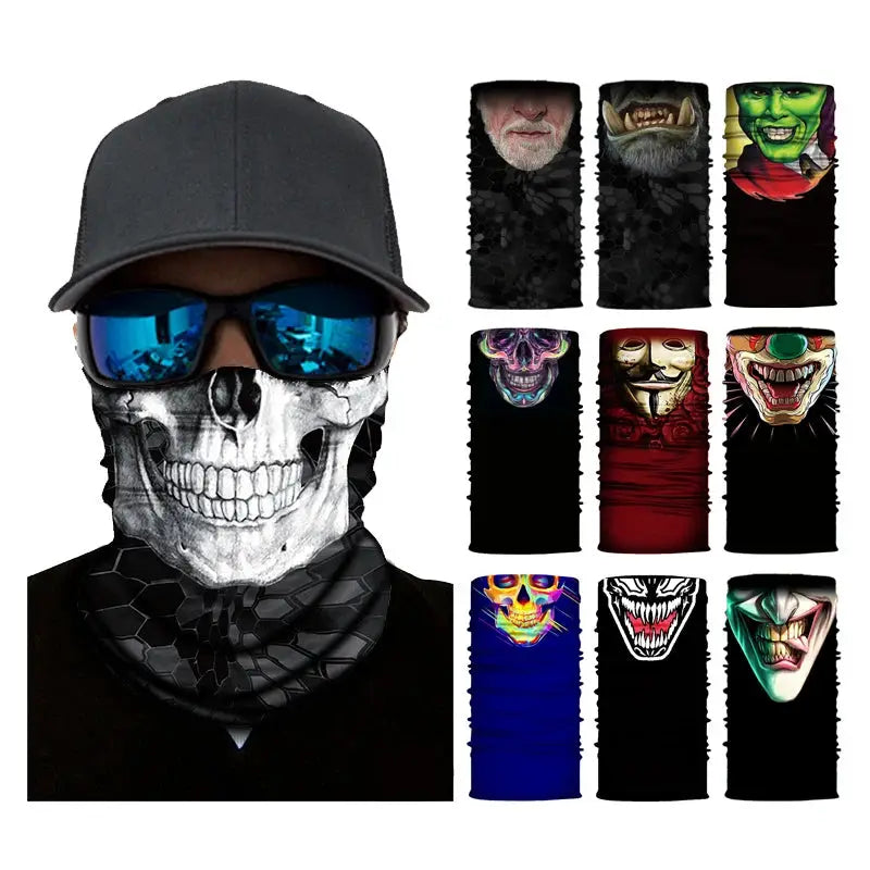 Seamless Tactical Neck Gaiter Bandana Scarf For Men Face Mask Balaclava For Cycling Skiing Motorcycle Hiking