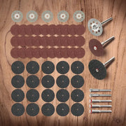 60 Piece Diamond Cutting Discs And Grinding Wheel Set For Woodworking And Metal Dremel Rotary Tool