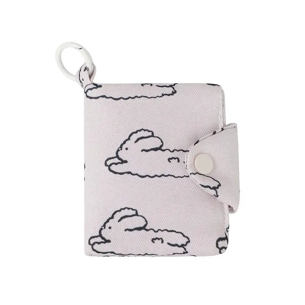 Cute Student Coin Purse Card Holder Floral Korean Fashion Wallet for Girls Portable Small Storage Bag