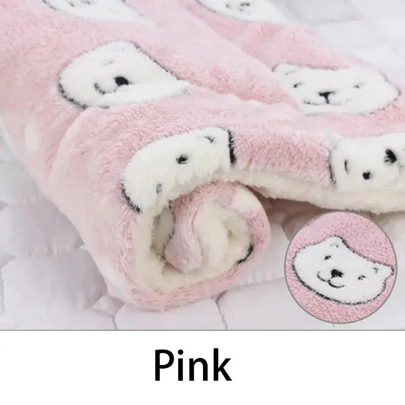 Flannel Pet Sleeping Mat Dog Bed Cat Bed Cushion For Small To Large Dogs Winter Warmth And Comfort