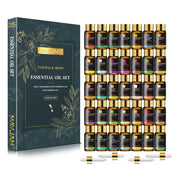 MAYJAM 35 Bottles Aromatherapy Essential Oil Gift Set Lavender Jasmine Eucalyptus Vanilla Peppermint Fragrance Oils