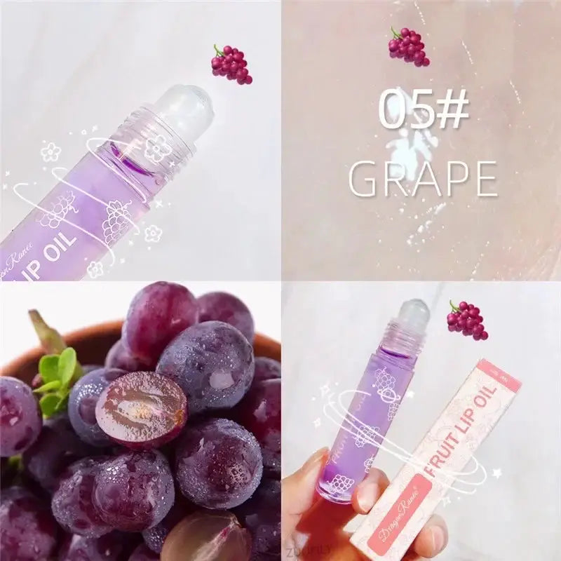 Fruit Lip Gloss Clear Lip Oil Moisturizing Lip Line Reduction Nourishes Lips Waterproof Long Lasting Liquid Lip Cosmetics