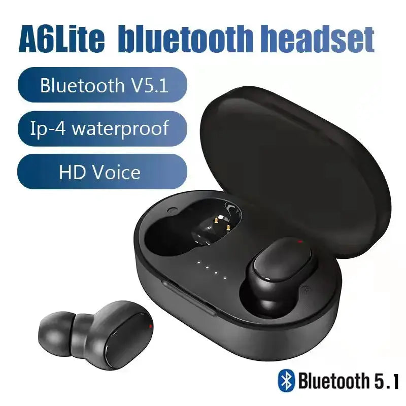 A6S TWS Earphones Bluetooth 5 1 Wireless Headset Ergonomic In Ear Design for Sports and All Day Comfort