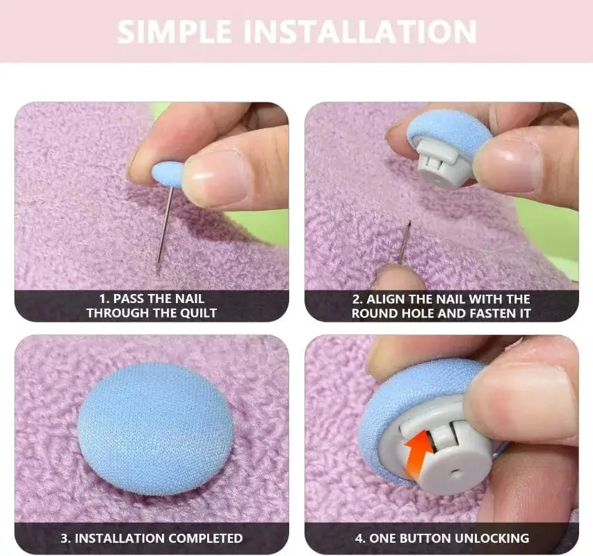 4 To 8 Pack Bed Sheet Quilt Clips One Button Duvet Cover Fastener Clips Anti Slip Blanket Buckles Quilt Holder Grippers