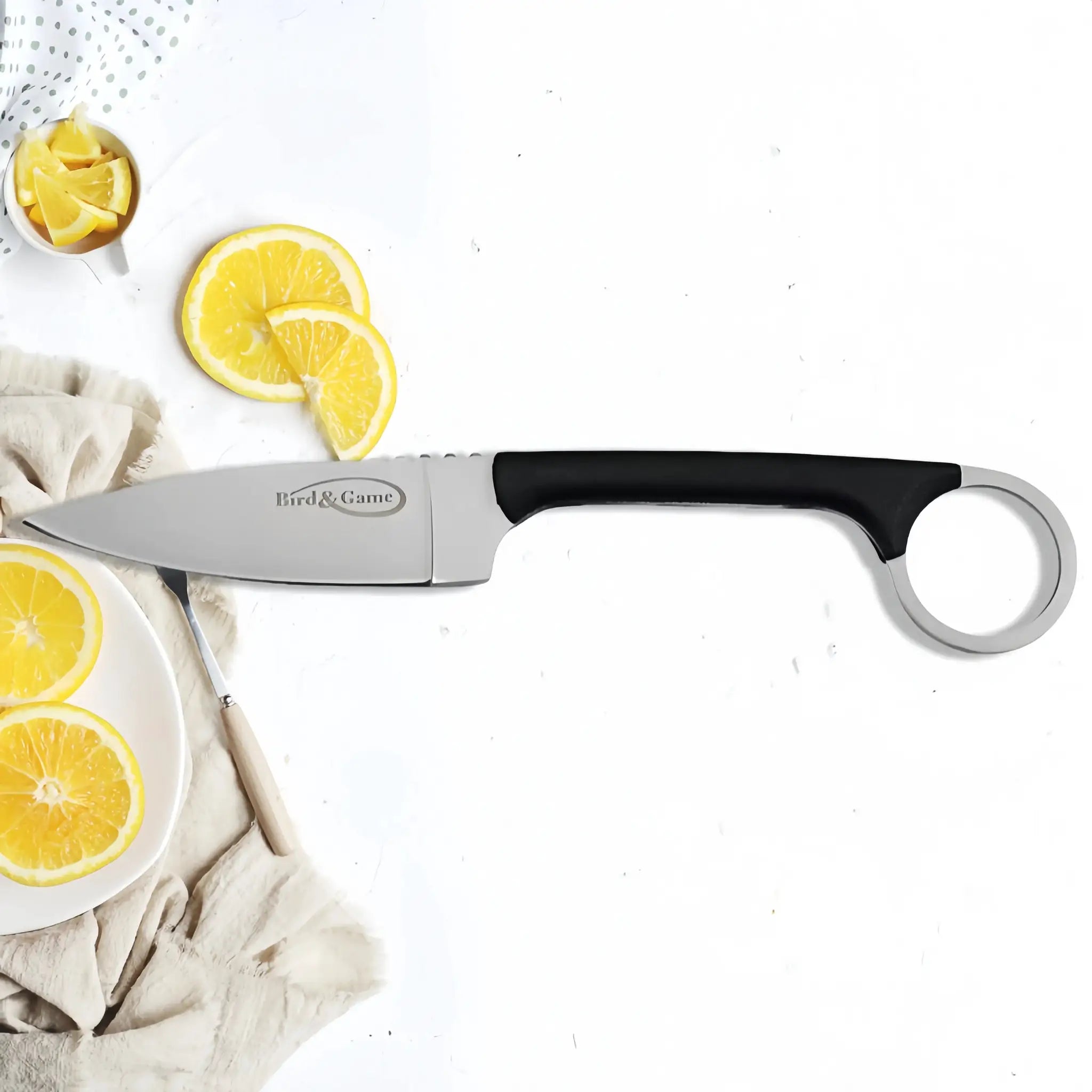 3P Portable Fruit Knife With Sleeve One Piece Stainless Steel Sharp Paring Knife For Fruit And Melon Cutting