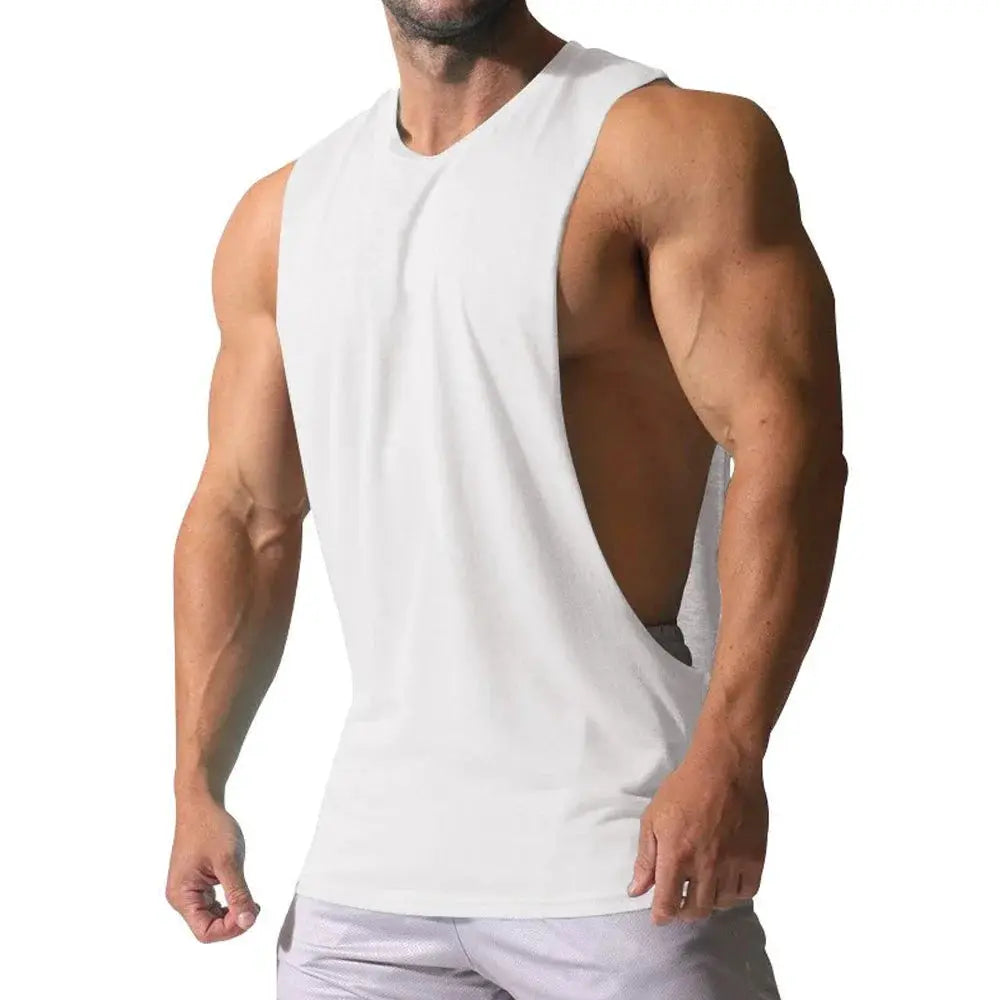 Men's Summer Fitness Tank Top Breathable Sleeveless O Neck Vest For Jogging And Bodybuilding Casual Wear