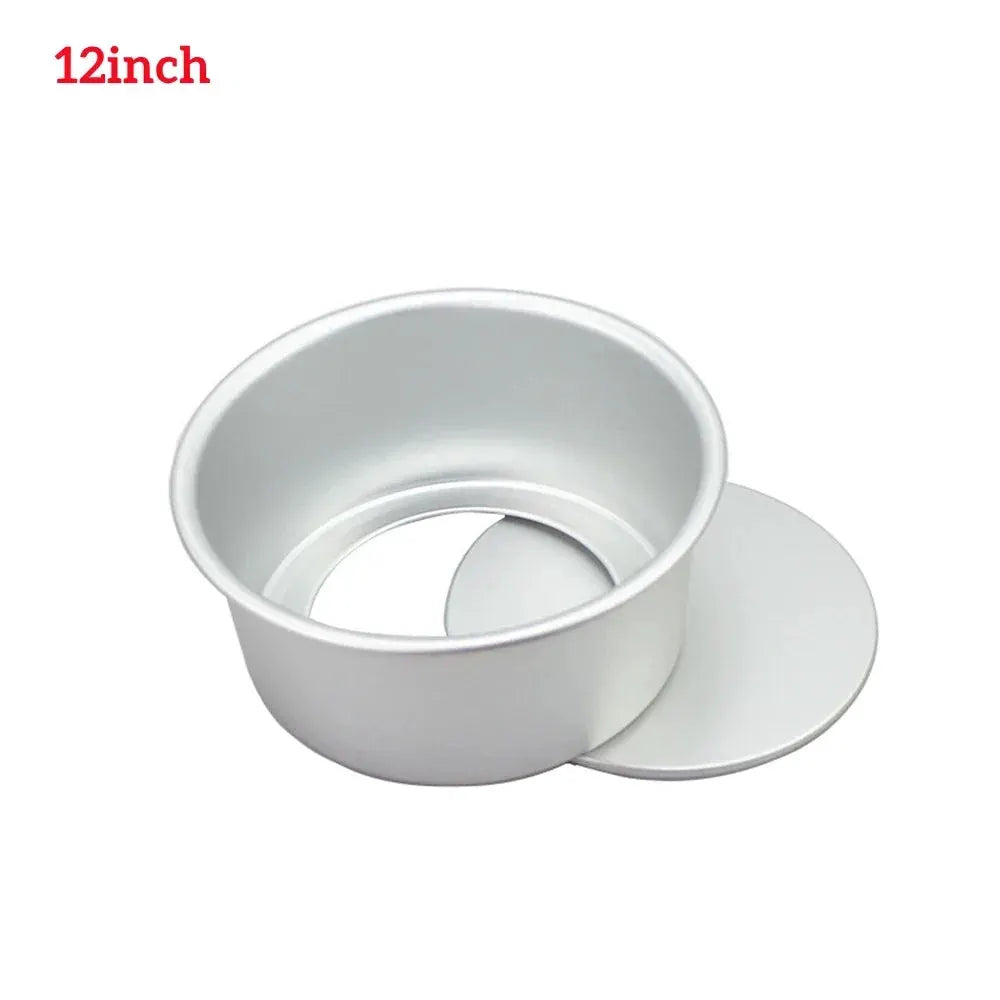 Tiered Round Cake Molds Set 4 6 8 10 12 Inch Removable Bottom Aluminum Alloy Nonstick Pans Kitchen Tools