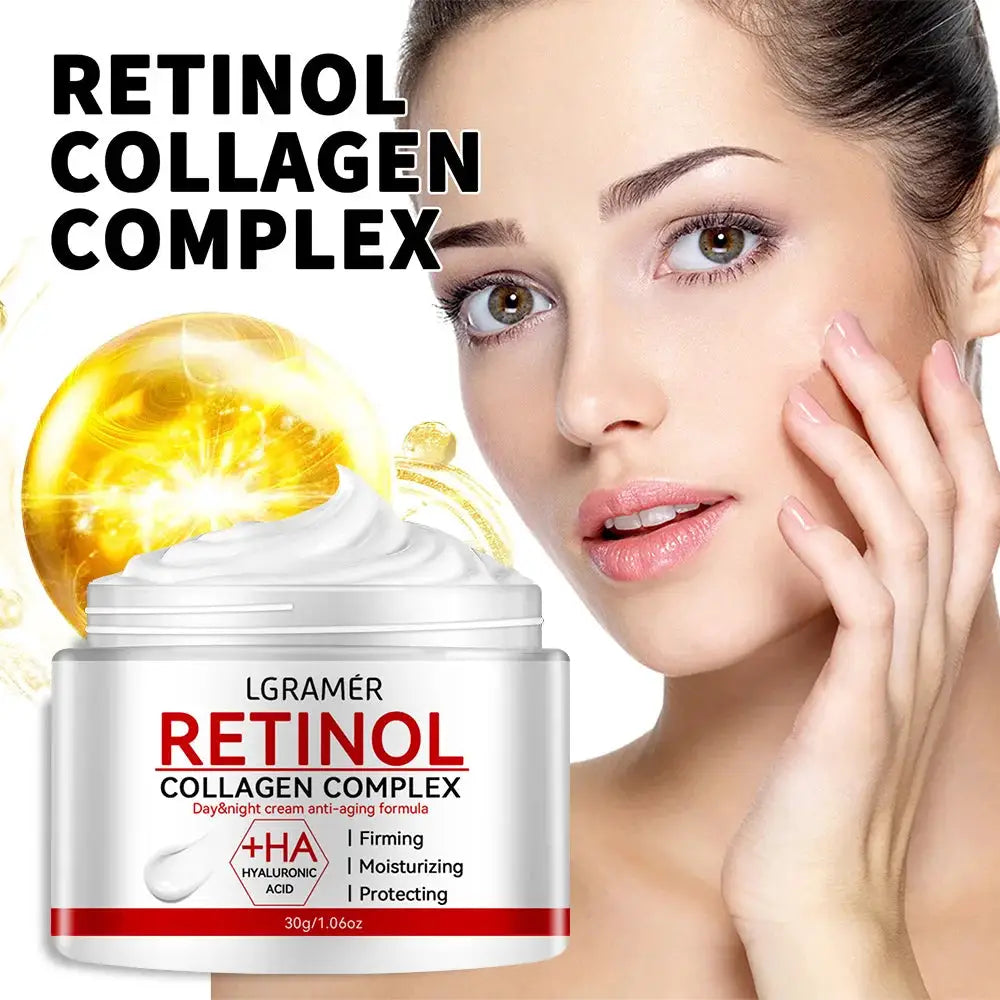 Retinol Lifting Firming Cream With Collagen And Vitamin C For Smooth Wrinkles Brightening Moisturizer