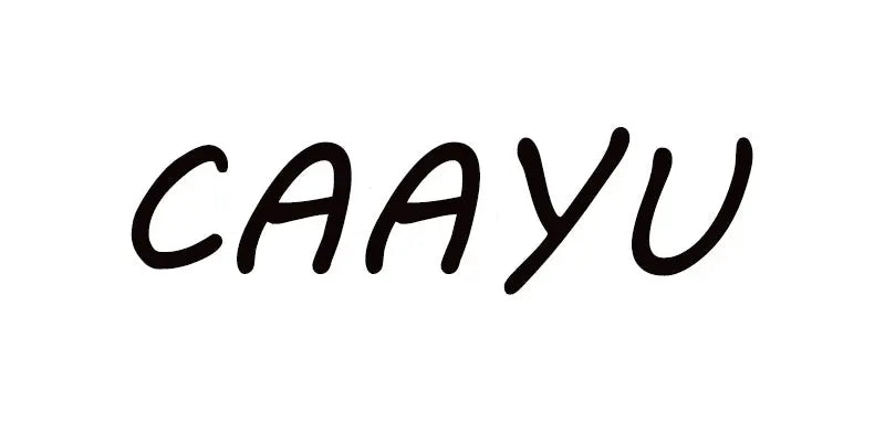 CAAYU brand logo in black on white background with simple script font