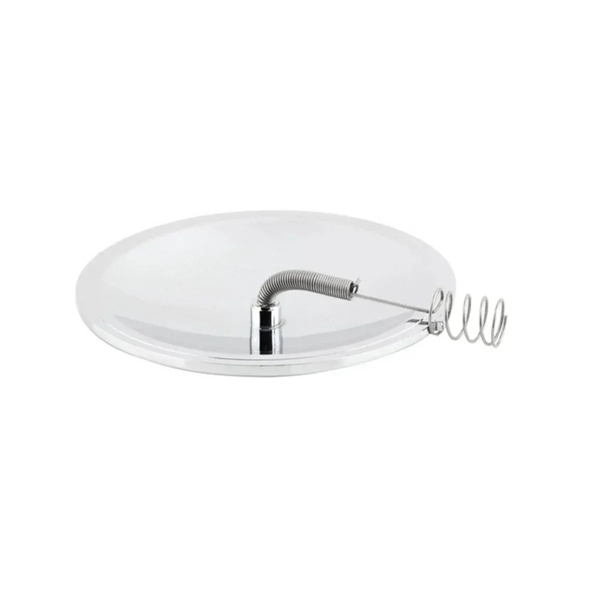 Simples Market solar lighter outdoor fire starter with silver chrome coil on white round plate