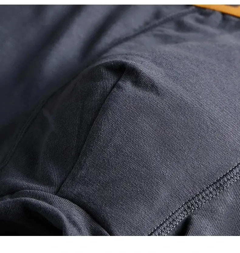 Men's briefs 4-pack in navy breathable fabric with elastic waistband by Simples Market