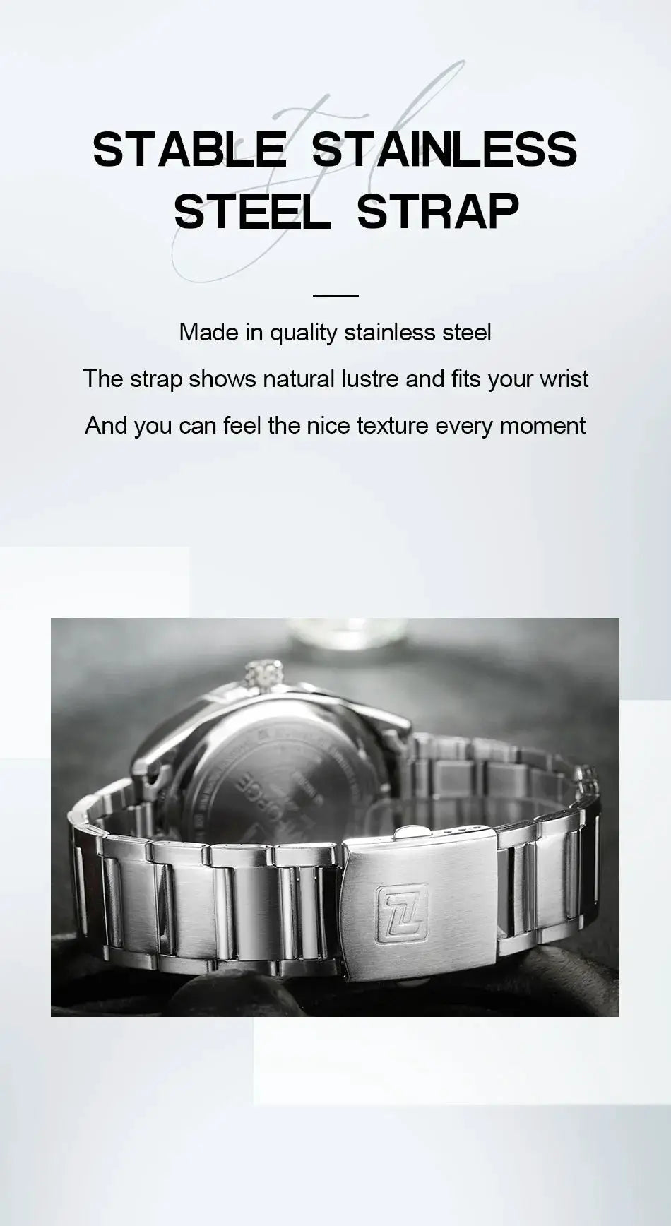 Men's NAVIFORCE stainless steel watch with bracelet and date display