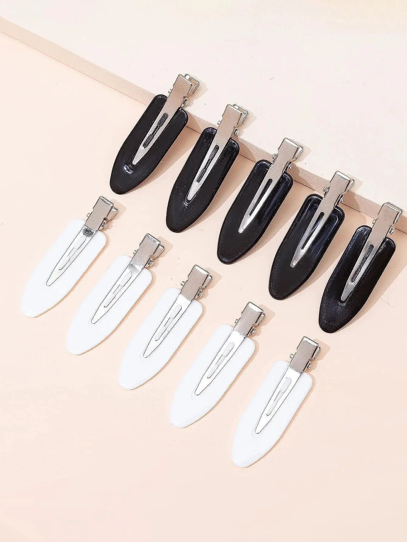 10 Pack LuxeLocks No Bend Seamless Hair Clips For Side Bangs And Face Washing Strong Grip Without Damage