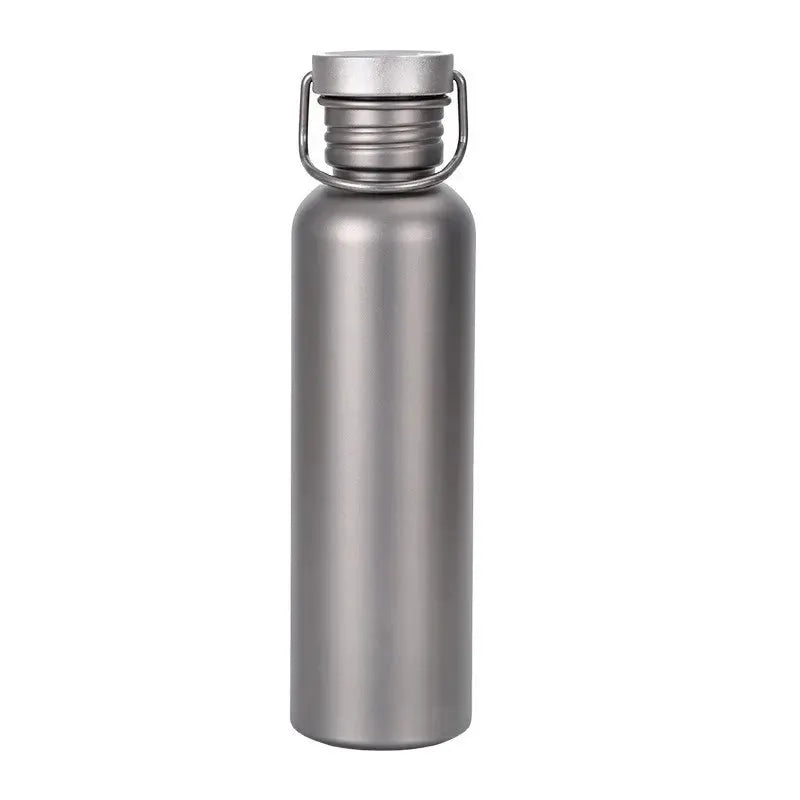 Titanium Water Bottle 600ml 750ml Outdoor Camping Hiking Cycling Sports Travel Durable Purity