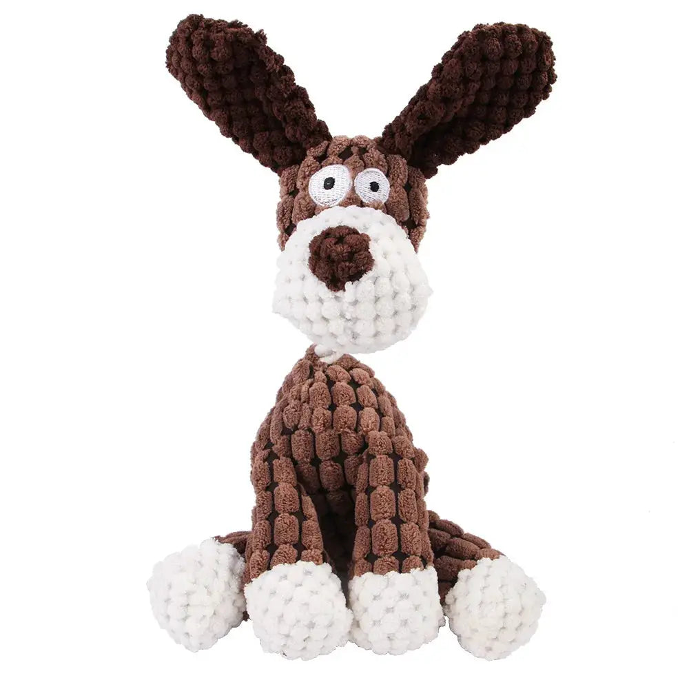 Corduroy Monkey And Pig Voice Plush Molar Toy For Dogs Vent Training Dental Care Teeth Cleaning Large Dog Toys