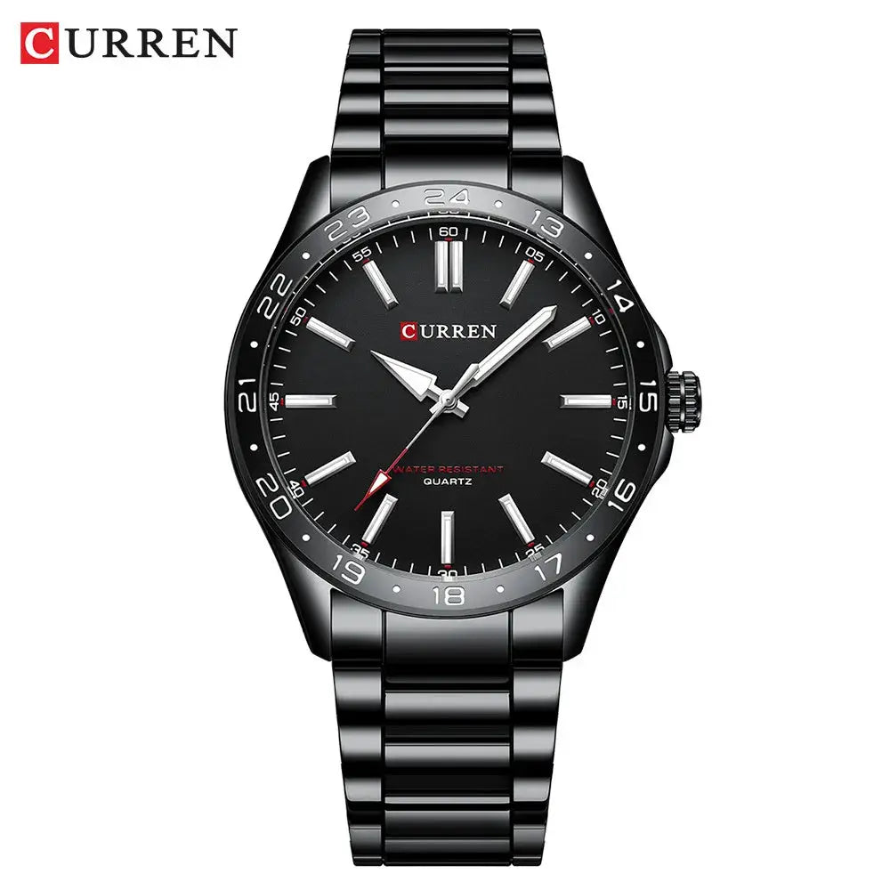 Curren 8452 Ultra Thin Quartz Watch For Men Minimalist Stainless Steel Wristwatch For Everyday Style