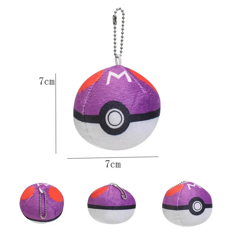 Large Pokemon Plush Cushion Ultra Ball Master Ball Poke Ball Pillow Pokeball Cushion For Bedroom Decor