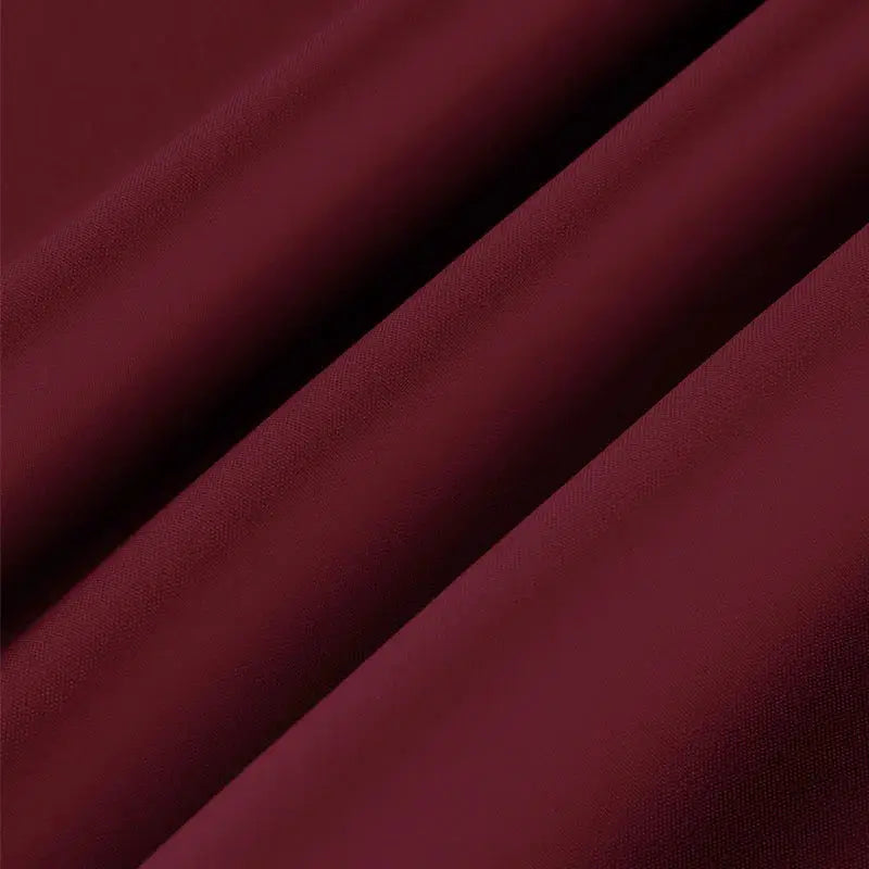 Men's Simples Market burgundy solid shirt fabric close-up