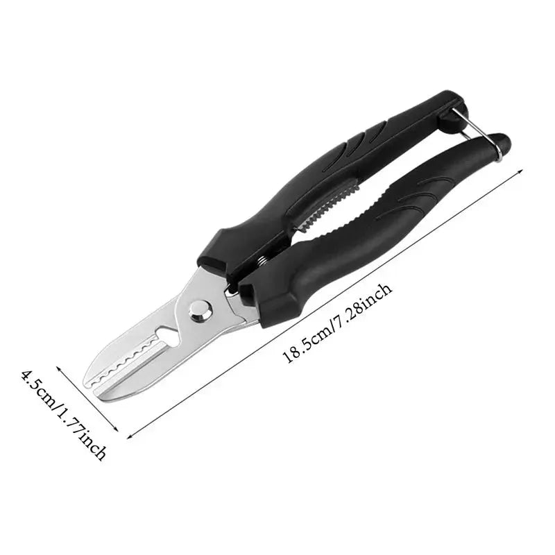 ChefCraft Multipurpose Chestnut Scissors Peeler For Efficient Shell Peeling And Leather Clip Cross Cutting