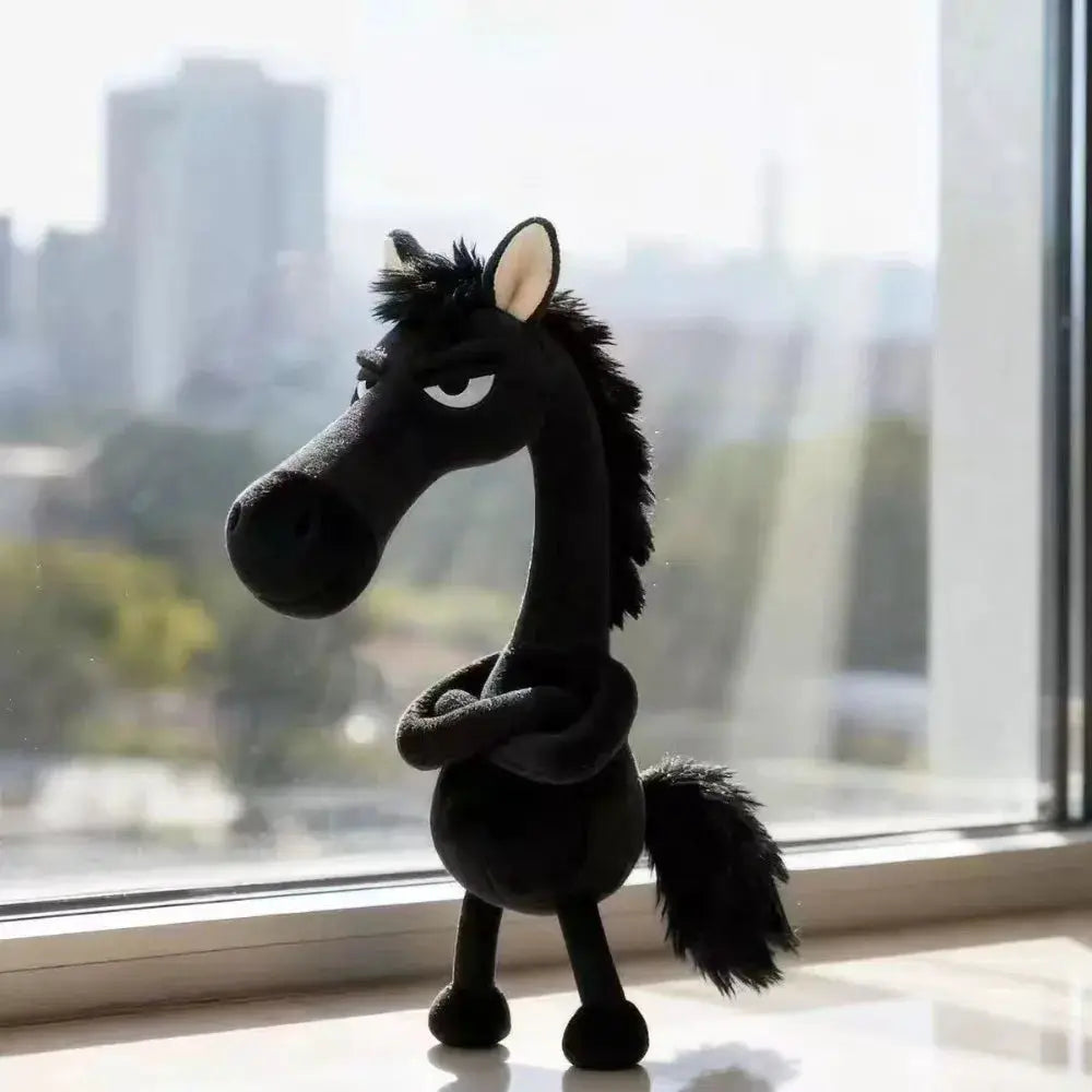 Plush Arrogance Pony Keychain For Women Bag Pendant Decor Cute Plush Horse Car Keychain Party Gift Accessory