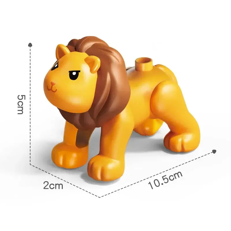 Big Building Blocks Zoo Animals Set Compatible Large Bricks For Kids Fun Assembly Toys Party Gift