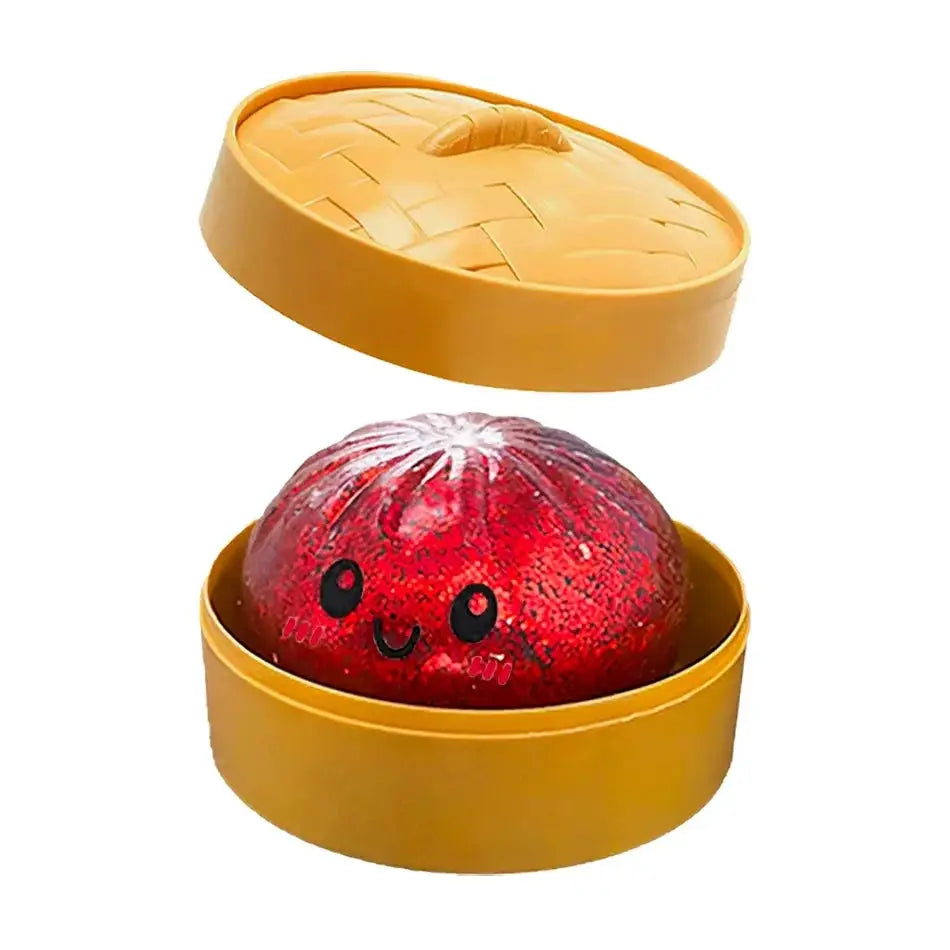 Dumpling Squishies Cute Colorful Bun Toy Slow Rising Stress Relief Fidget for Kids and Adults Anti Anxiety Gift