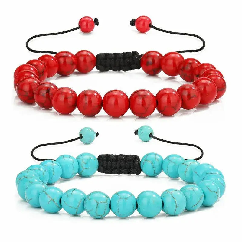 8mm Natural Tiger Eye And Lava Rock Beaded Bracelet For Men Handmade Protection Gift