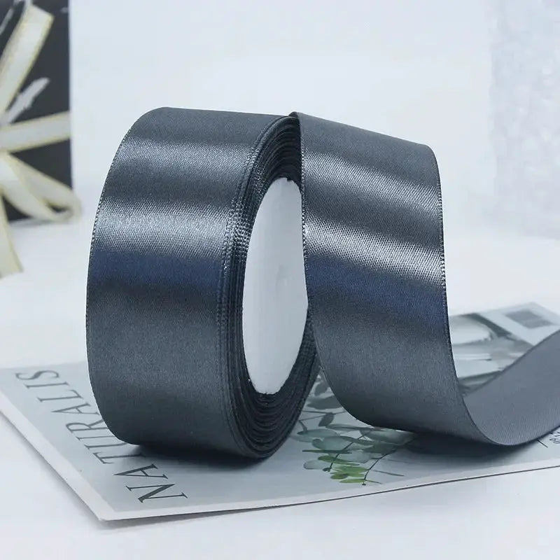 22 Meters Satin Ribbon Assorted Colors 6mm Wide 100 Percent Polyester Gift Wrap Craft Bow